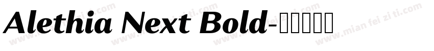 Alethia Next Bold字体转换
